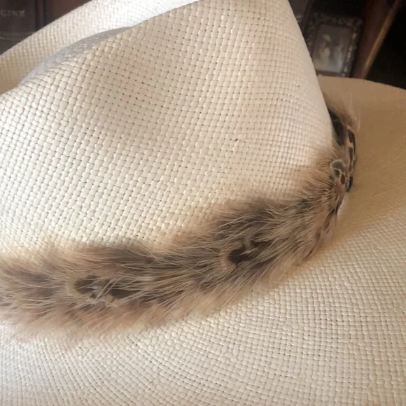 Western Natural Peacock Feather Hat Band New! - Picture 4 of 7